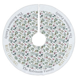 Blumenstrauß Gemustert Rustikales Bauernhaus Maßge Polyester Weihnachtsbaumdecke