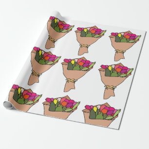 Blumenstrauß Geschenkpapier