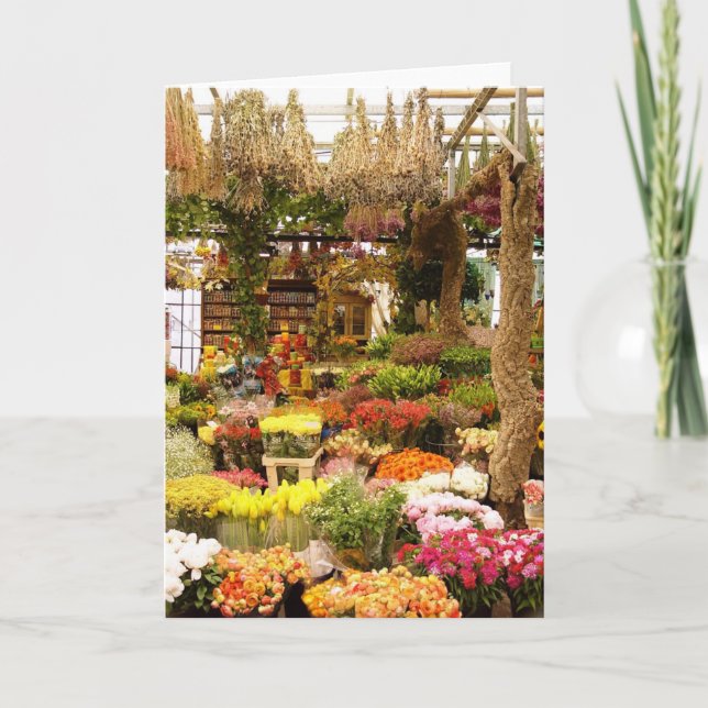 Blumenstrauß-Gruß-Karte Karte (Vorderseite)