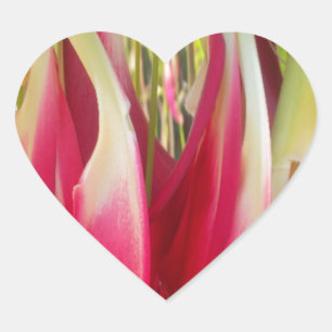 Blumenstrauß Herz-Aufkleber