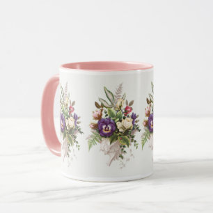 Blumenstrauß im Vintage-Design Tasse