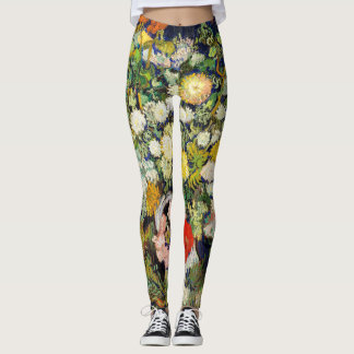 Blumenstrauß in einer Vase von Vincent Van Gogh Leggings