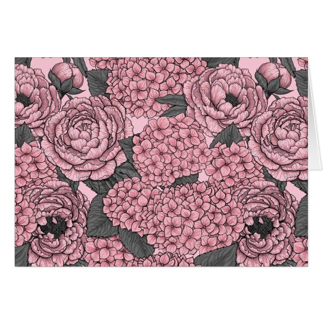 Blumenstrauß in Rosa (Vorderseite (Horizontal))