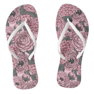 Blumenstrauß in Rosa Flip Flops