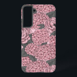 Blumenstrauß in Rosa Samsung Galaxy Hülle<br><div class="desc">Blume,  handgezogene Peelings und Hydrangeas,  Vektor-nahtlose Muster</div>