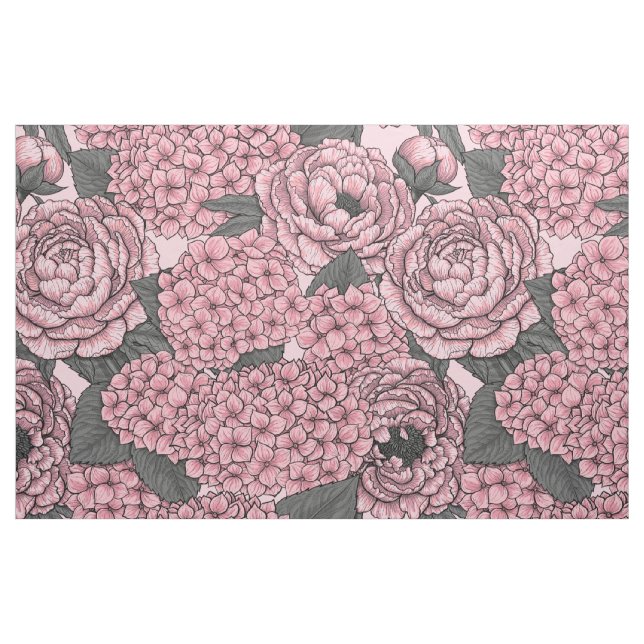 Blumenstrauß in Rosa Stoff (Fat Quarter (45,7 x 55,9 cm))