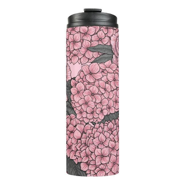 Blumenstrauß in Rosa Thermosbecher (Vorderseite)