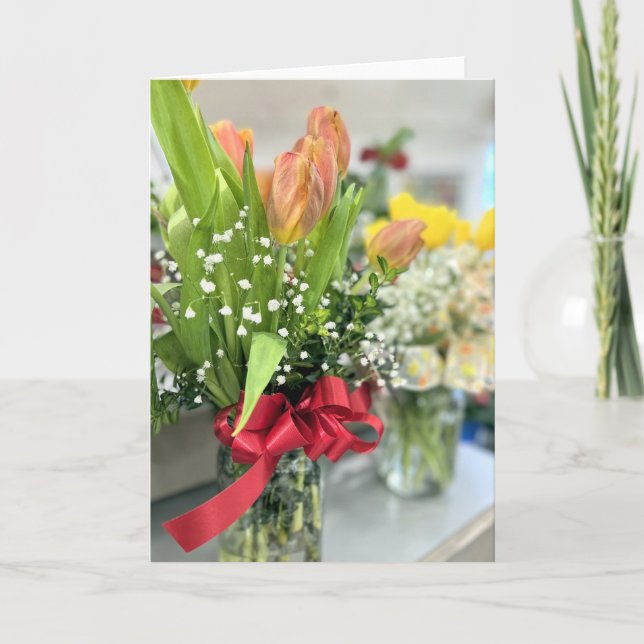 Blumenstrauß Karte (Vorderseite)