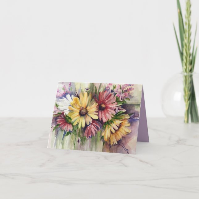 Blumenstrauß Karte (Vorderseite)