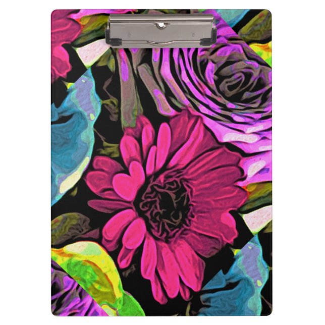 Blumenstrauß-Klemmbrett Klemmbrett (Vorderseite)