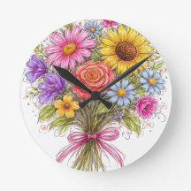 Blumenstrauß - Kritzelstil Kunst