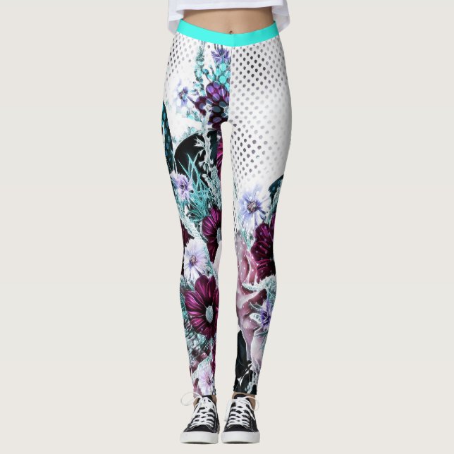 Blumenstrauss Leggings (Vorderseite)