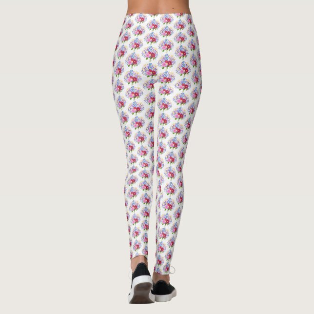 Blumenstrauss Leggings (Rückseite)
