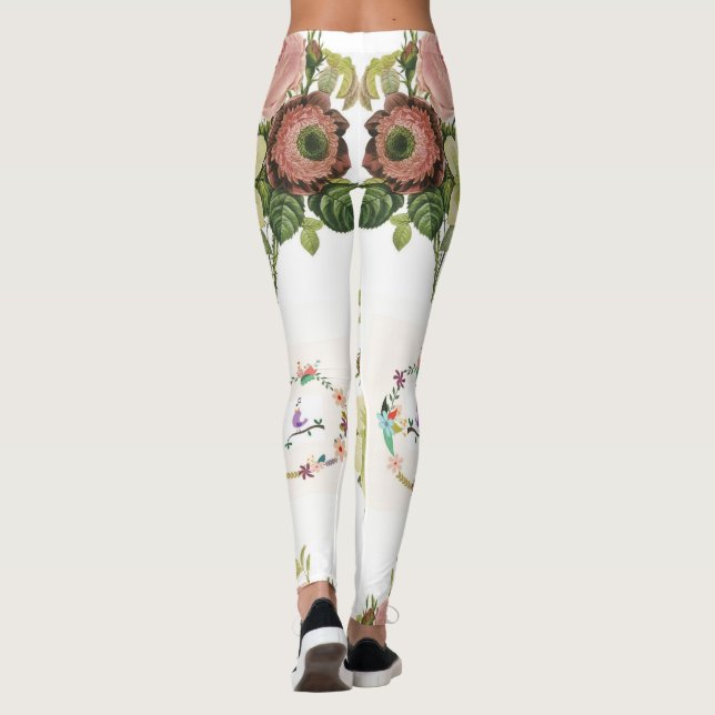 Blumenstrauß-Leggings Leggings (Rückseite)