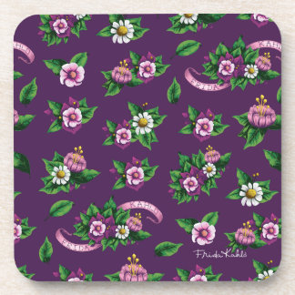 Blumenstrauß-Muster Frida Kahlos | Purlpe Getränkeuntersetzer