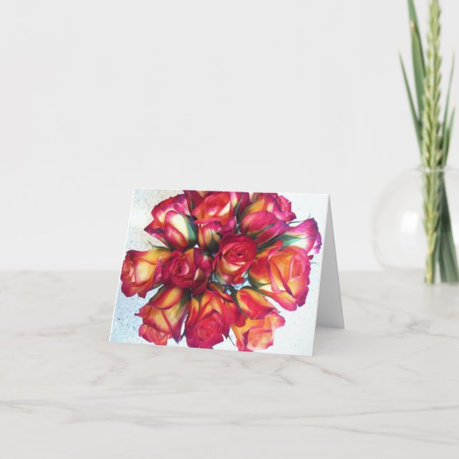 Blumenstrauß Notecards Feiertagskarte (Vorderseite)