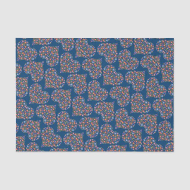 Blumenstrauß-Papiere Seidenpapier (Vorderseite)