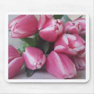 Blumenstrauß, Pink Tulips, Blume Mousepad