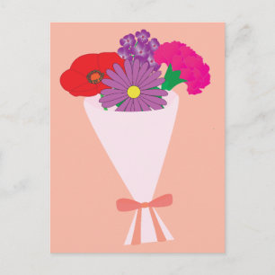 Blumenstrauß Postkarte
