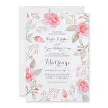 Blumenstrauß - Rosa Wasserfarbenhochzeit