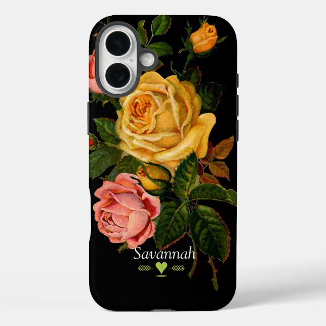 Blumenstrauß-Rose Case-Mate iPhone Hülle (Rückseite)