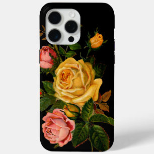 Blumenstrauß Rose Schwarz Rosa Gelb Case-Mate iPhone Hülle