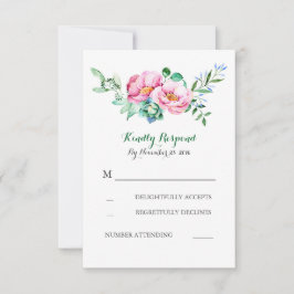 Blumenstrauß RSVP Karte