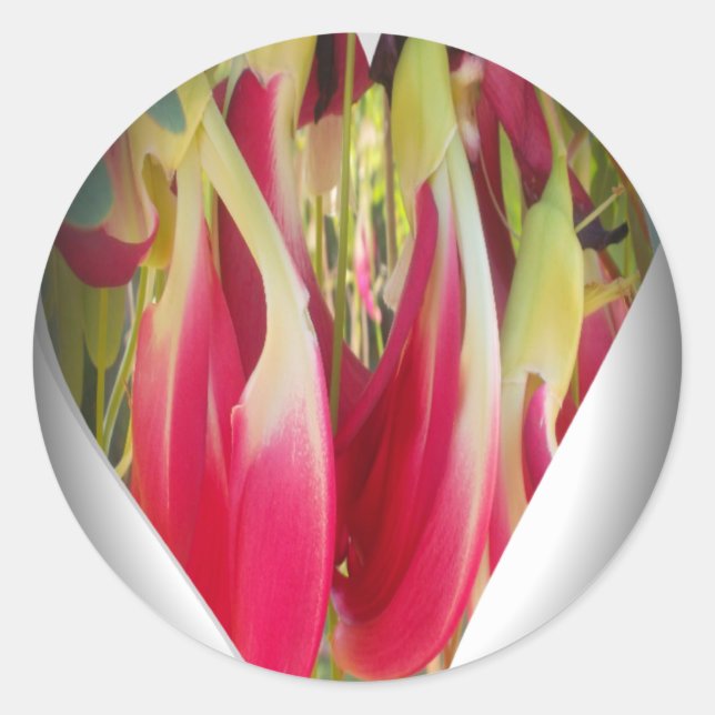 Blumenstrauß Runder Aufkleber (Vorderseite)