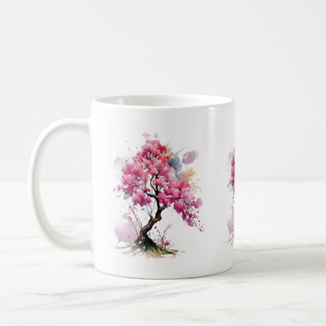 Blumenstrauß Sakura Kirchenbröckchen Kaffeetasse (Links)