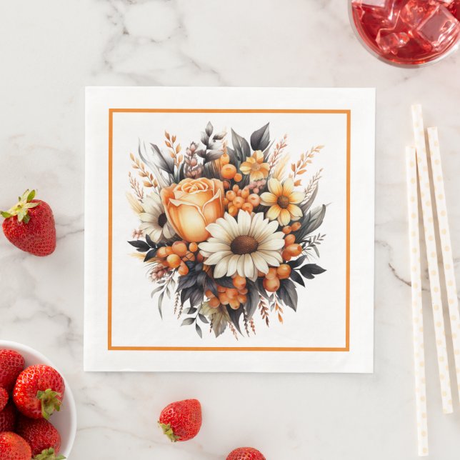 Blumenstrauß Serviette (Beispiel)