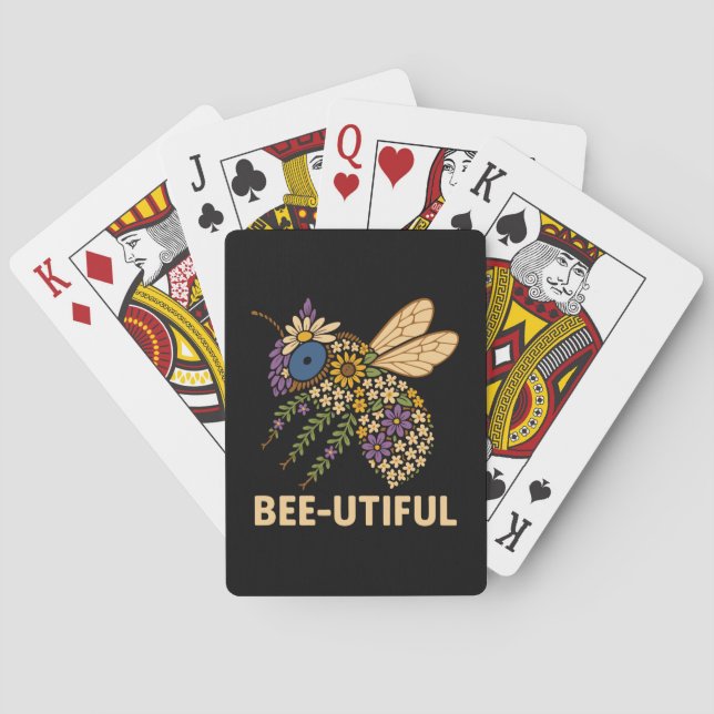 Blumenstrauß Spielkarten (Rückseite)