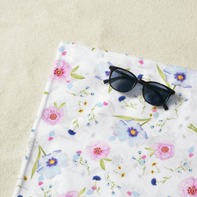 Blumenstrauß Strandtuch (Beispiel)