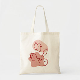 Blumenstrauß und Abstrakte Blumenmuster Lebensmitt Tragetasche