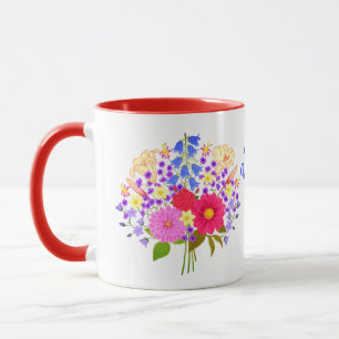 Blumenstrauß Valentinstag-Kombitasse Tasse