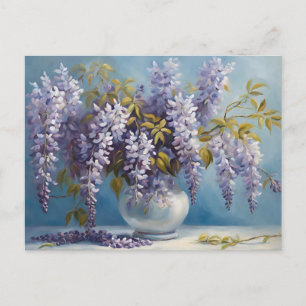Blumenstrauß Wisteria Postkarte