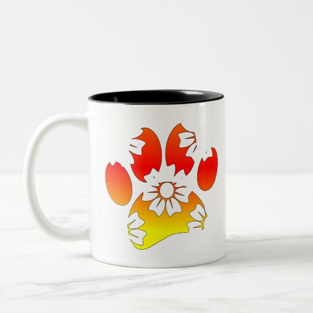 Blumenstrauß Zweifarbige Tasse (Links)