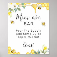 Blumensträuße Bee Baby Dusche Mama-osa-Bar Zeichen