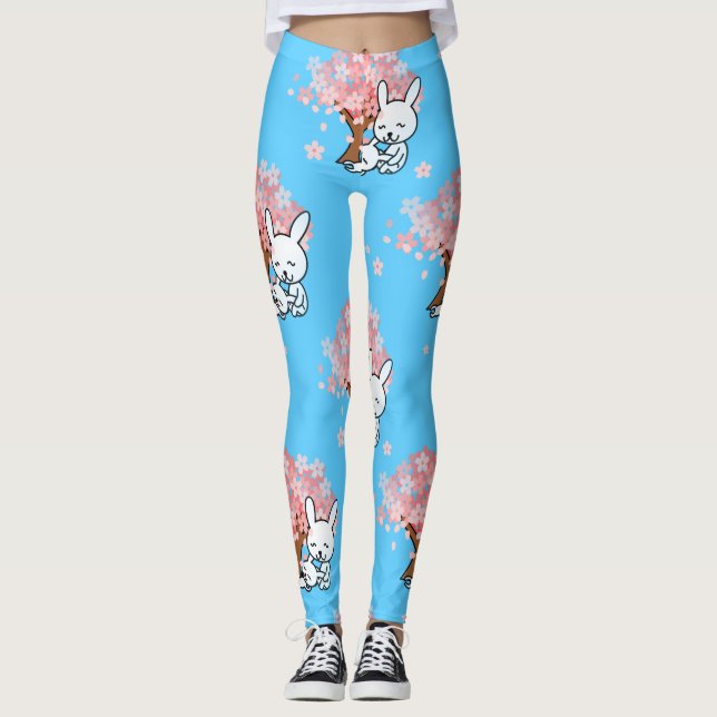 Blumensträuße Leggings (Vorderseite)