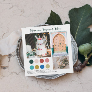 Blumensträuße Marokkanische Farbpalette Einladung