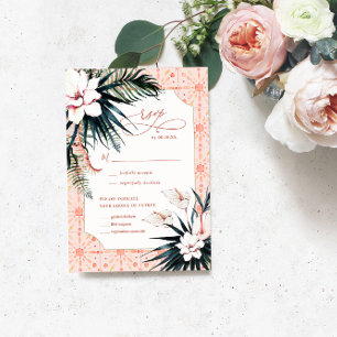 Blumensträuße   RSVP für tropische Hochzeiten in M Karte