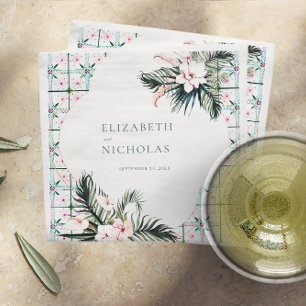 Blumensträuße   Tropische Hochzeit in Marokko Serviette