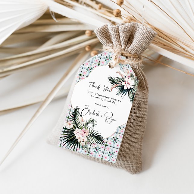 Blumensträuße | Tropische Hochzeit in Marokko Viel Geschenkanhänger (Von Creator hochgeladen)