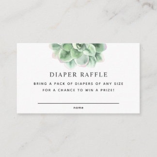 Blumensukkulent. Kinderduschmaschine Windelpreisfa Begleitkarte