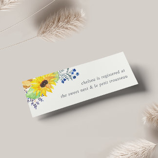 Blumentafeln Bridal Registry Beilagen Karten