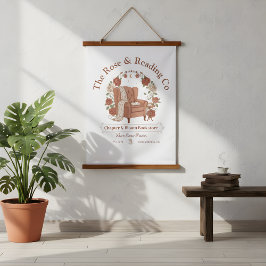 Blumentapete für den gemütlichen Sessel Wandteppich Mit Holzrahmen