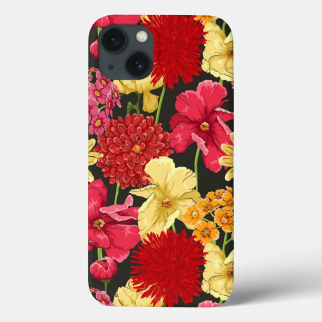 Blumentapete im Aquarellstil Case-Mate iPhone Hülle (Rückseite)