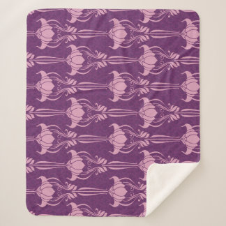 Blumentapete Rosa Violettdesign Sherpadecke