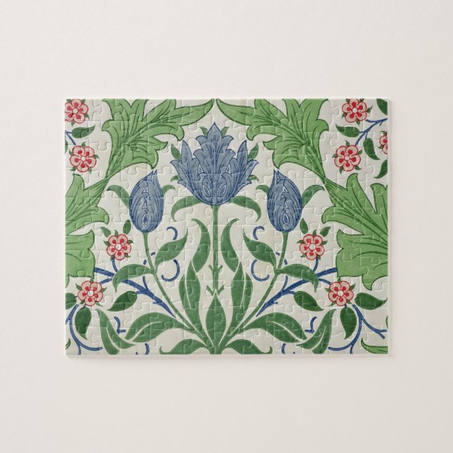 Blumentapetenentwurf Puzzle (Horizontal)