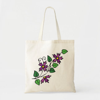 Blumentasche der lila Blumen-Tasche Tragetasche