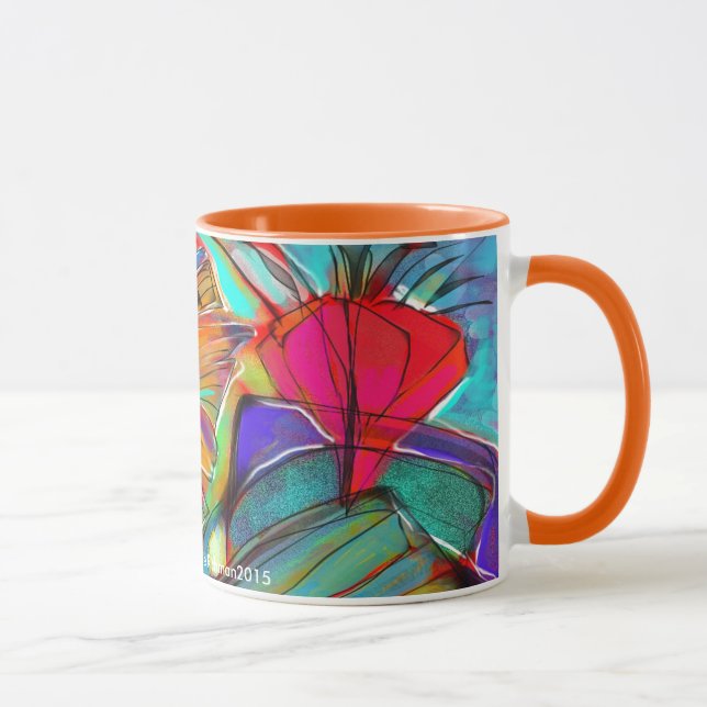BlumenTasse des abstrakten Cubist Tasse (Rechts)